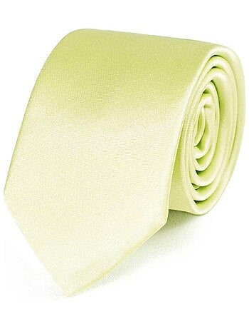Cravate Slim Satin Unie - Fabriqué en Europe