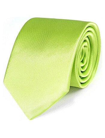 Cravate Slim Satin Unie - Fabriqué en Europe