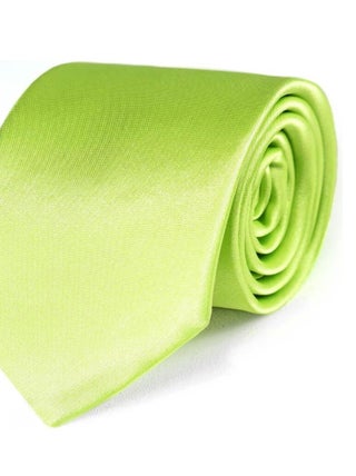 Cravate Slim Satin Unie - Fabriqué en Europe