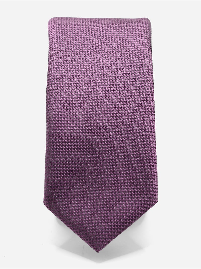 Cravate texturée Violet - Kiabi