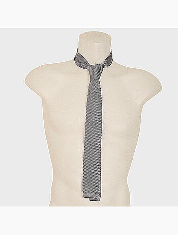 Cravate tricot à pois