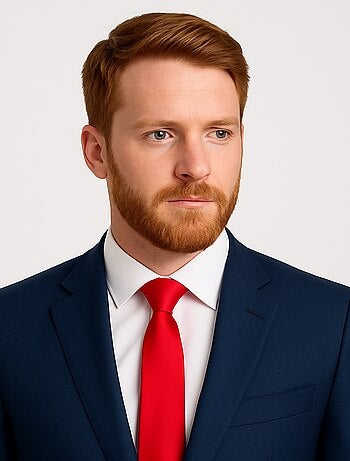 Cravate Unie en soie DIEGO