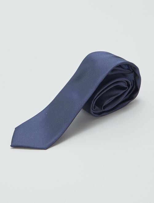 Cravate unie texturée - Kiabi