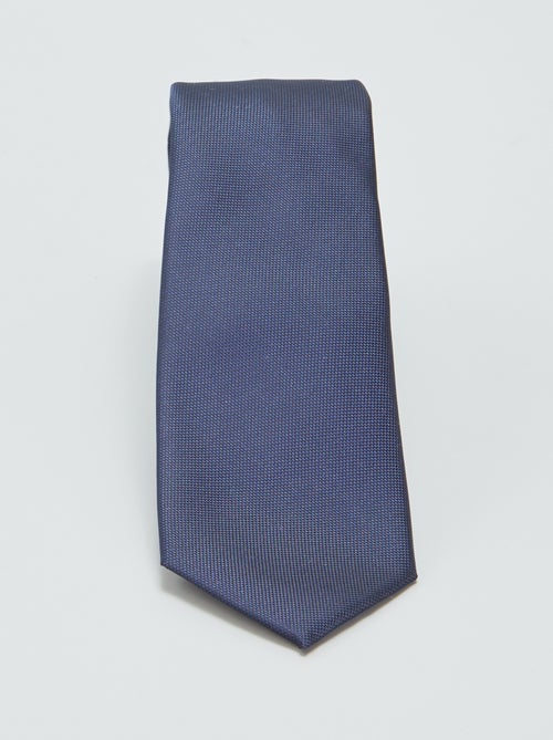 Cravate unie texturée - Kiabi