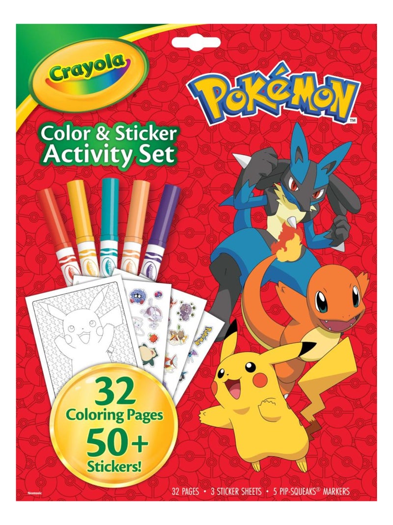 crayola pokémon kit d'activités et couleurs Jaune - Kiabi