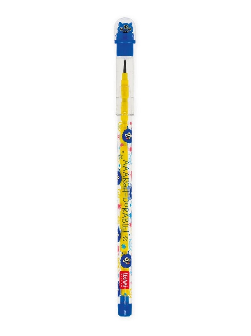Crayon empilable avec gomme - Take a Tip Jaune - Kiabi