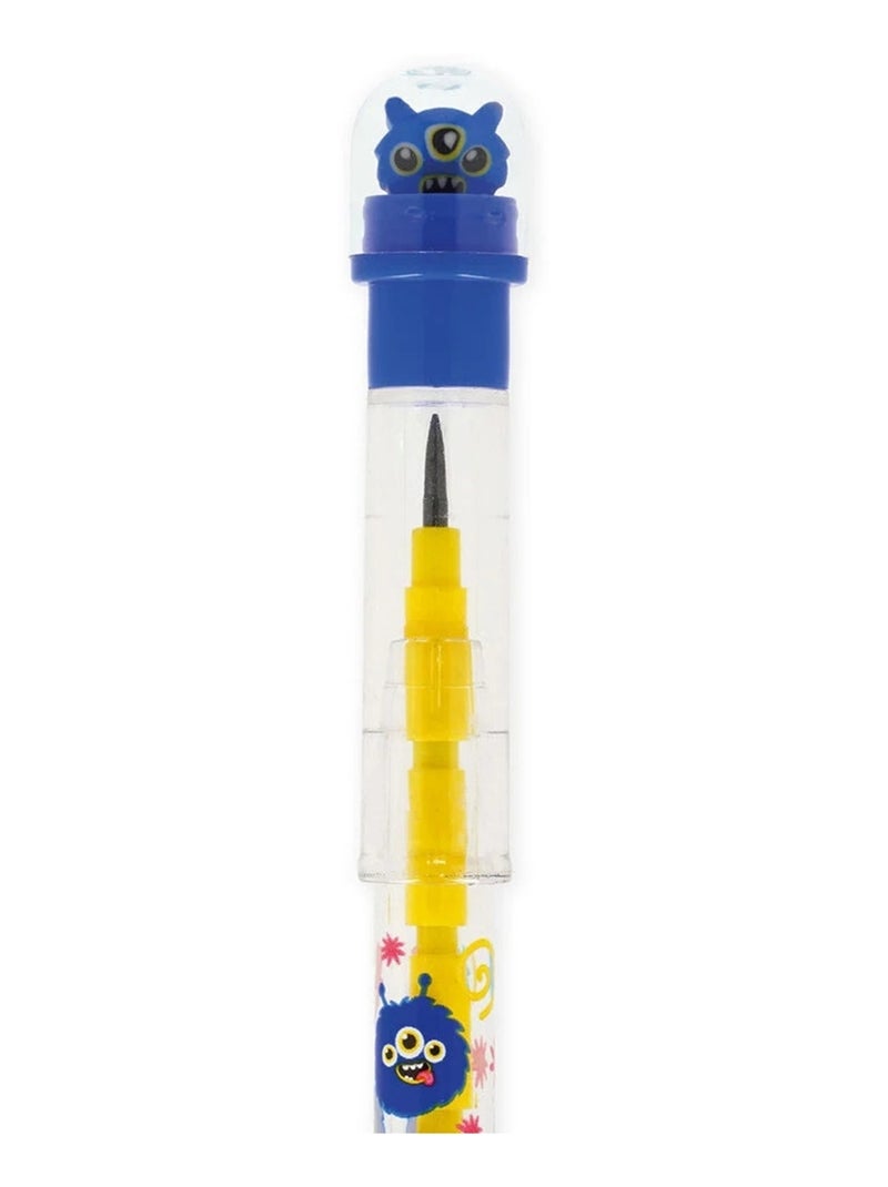 Crayon empilable avec gomme - Take a Tip Jaune - Kiabi