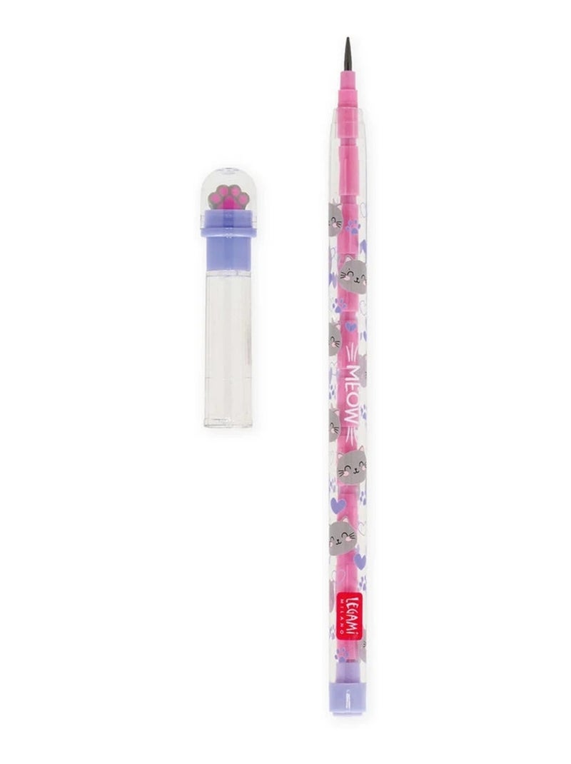 Crayon empilable avec gomme - take a tip Rose - Kiabi