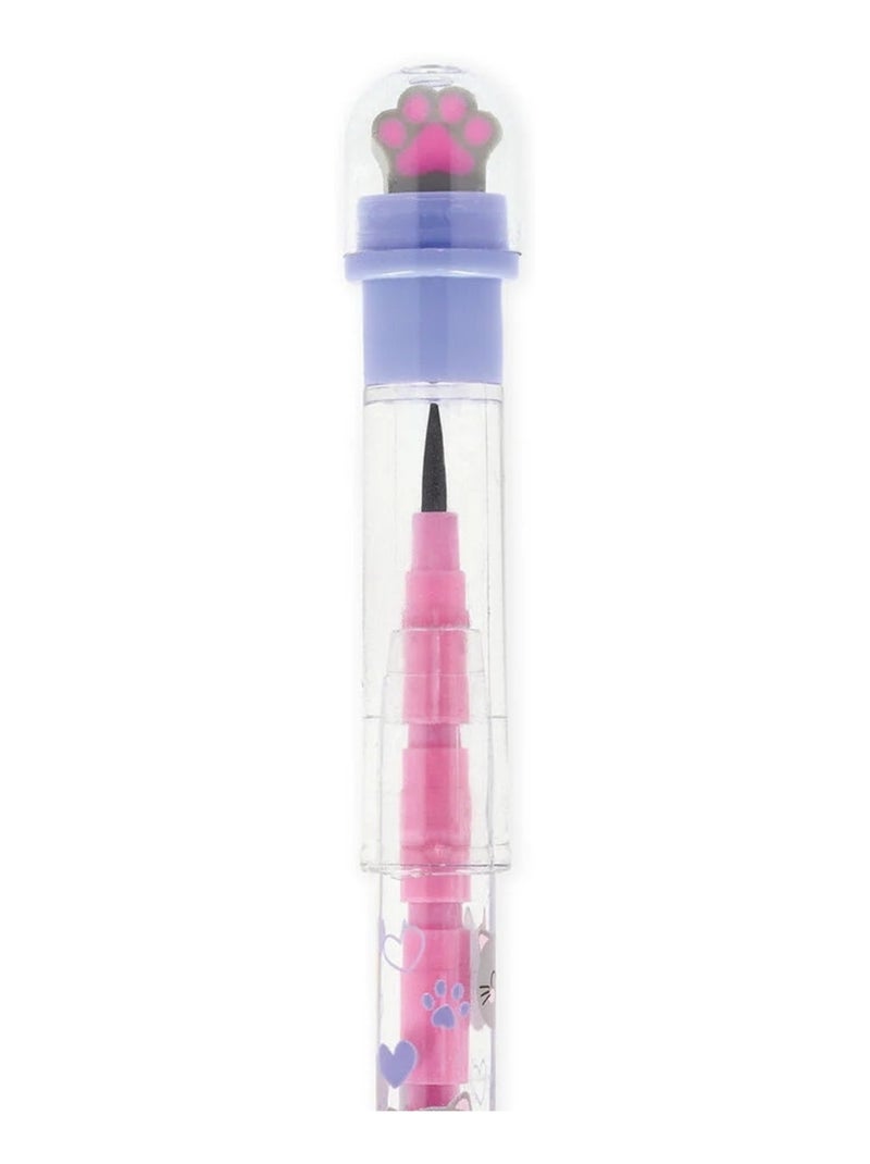 Crayon empilable avec gomme - take a tip Rose - Kiabi
