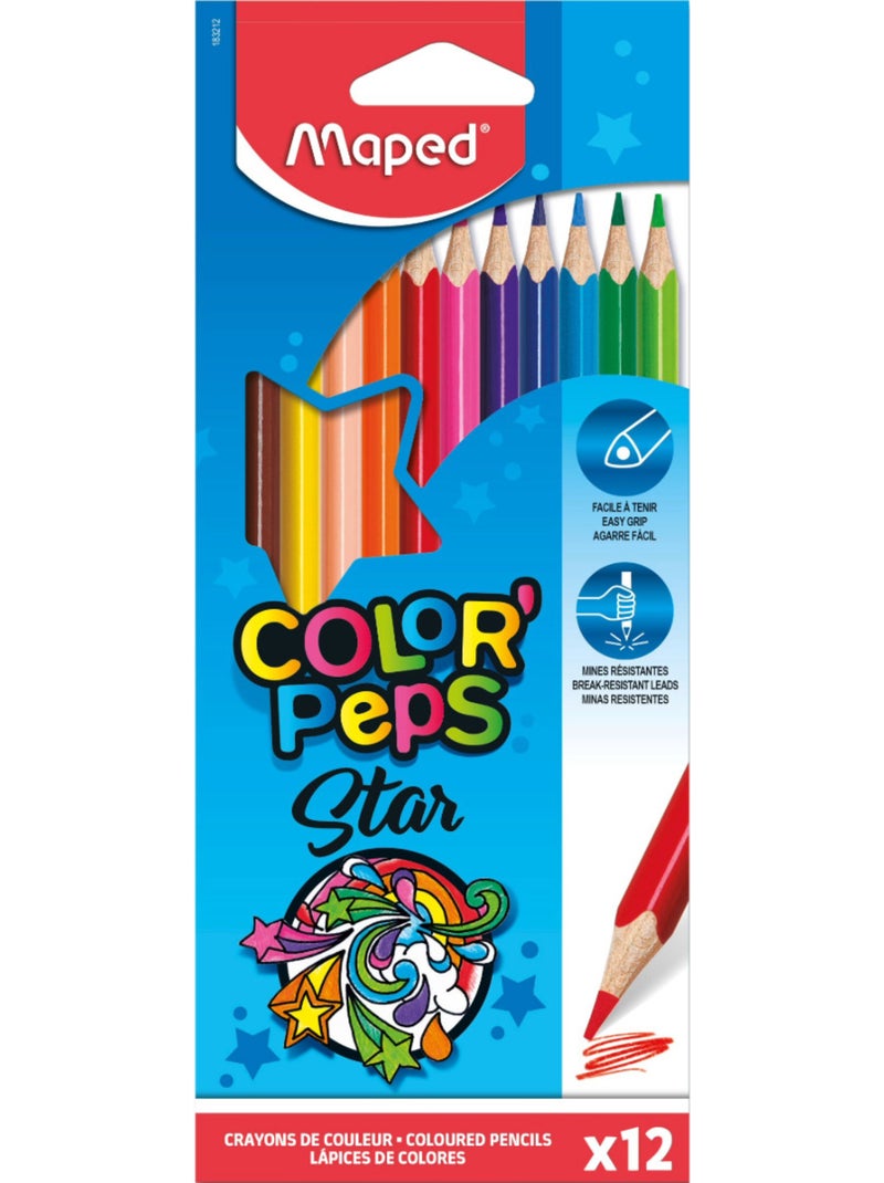 Crayons de couleur color peps classic Multicolore - Kiabi