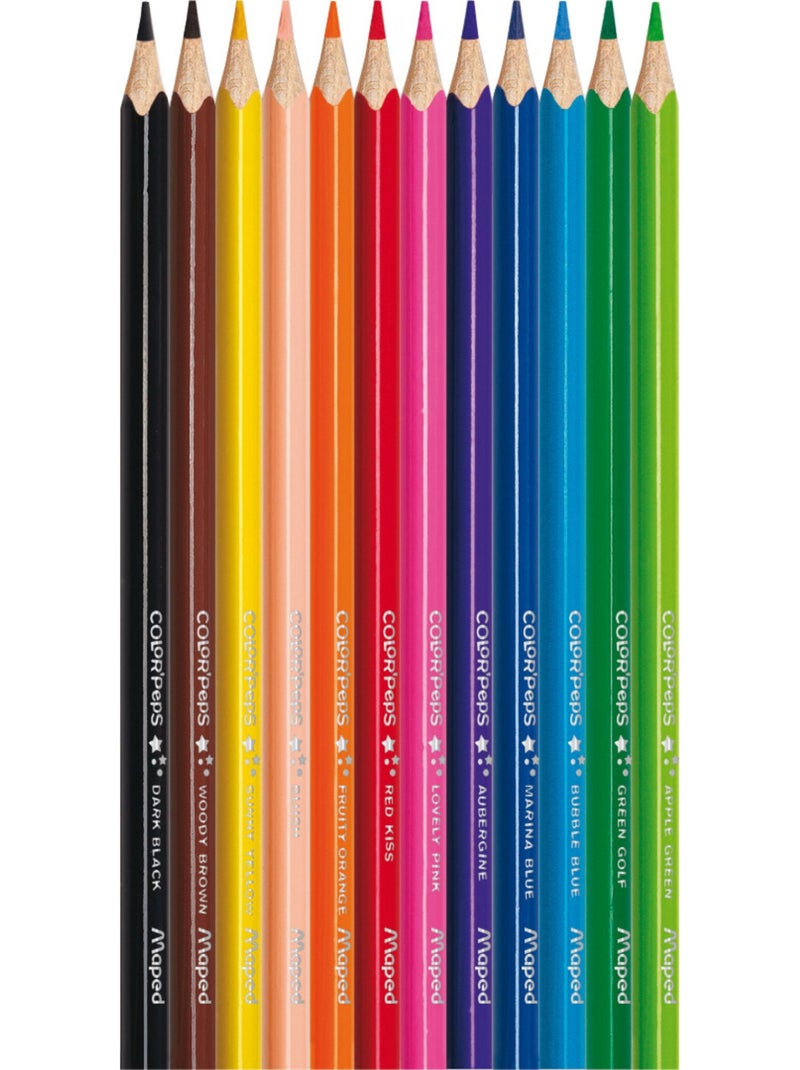 Crayons de couleur color peps classic Multicolore - Kiabi