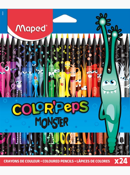 Crayons de couleur color peps monster - Kiabi