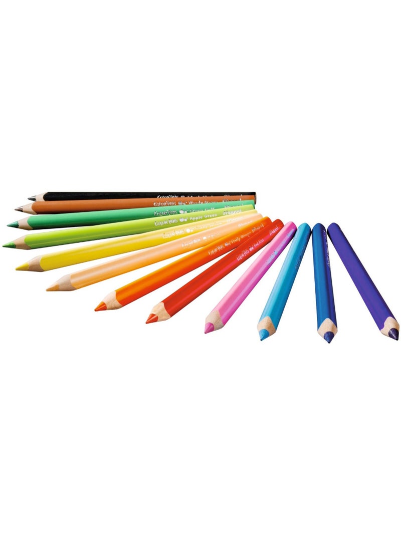 Crayons de couleur Jumbo en bois N/A - Kiabi