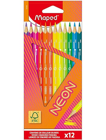Crayons de couleur neon