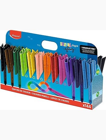 Crayons de couleur school peps infinity