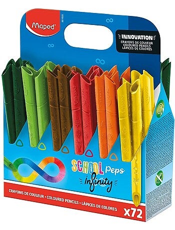 Crayons de couleur school peps infinity