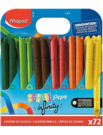 Crayons de couleur school peps infinity