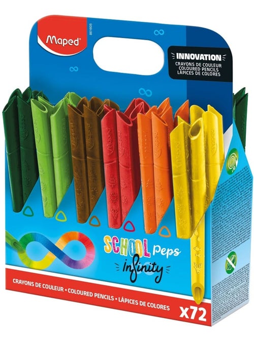 Crayons de couleur school peps infinity - Kiabi