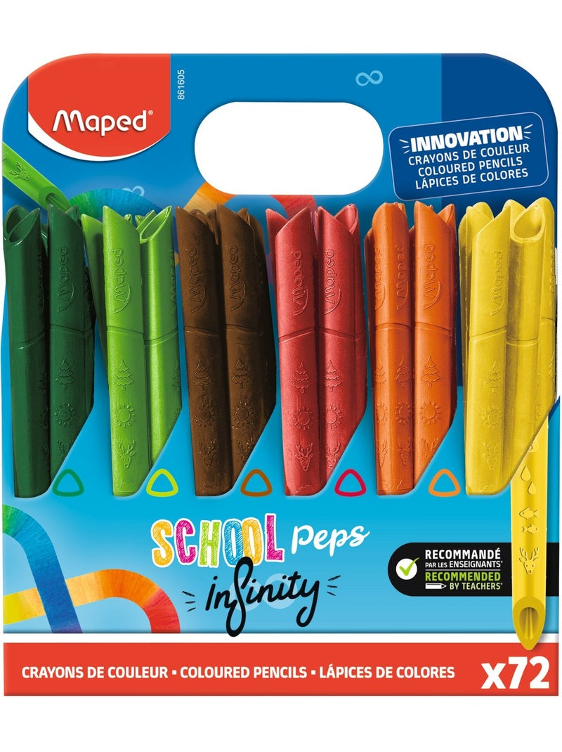 Crayons de couleur school peps infinity N/A - Kiabi