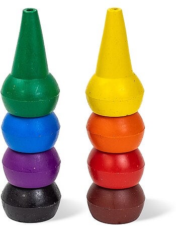Crayons empilables arc-en-ciel
