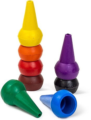 Crayons empilables arc-en-ciel