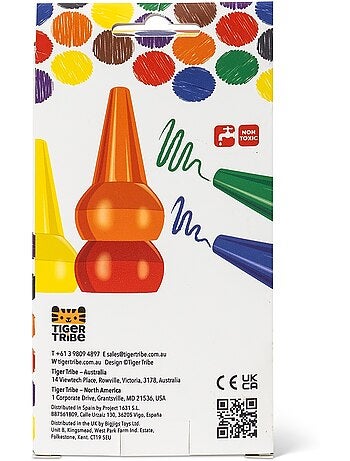 Crayons empilables arc-en-ciel