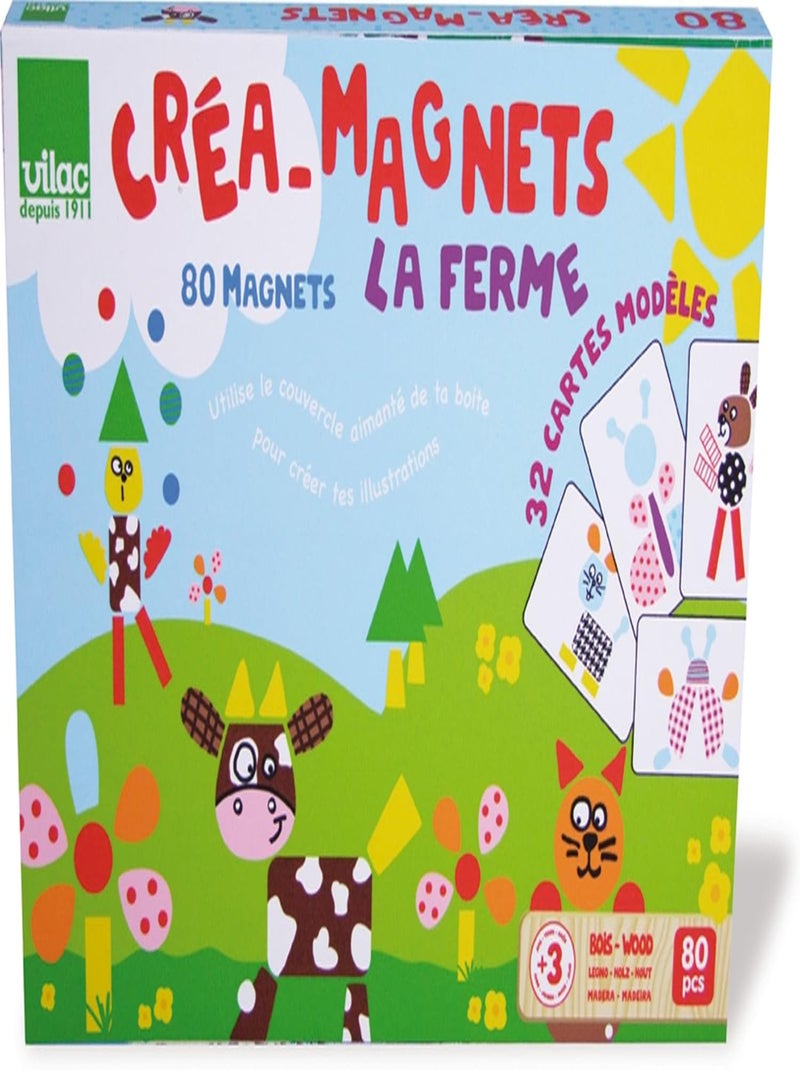 Créa Magnets Ferme - Vilac Multicolore - Kiabi