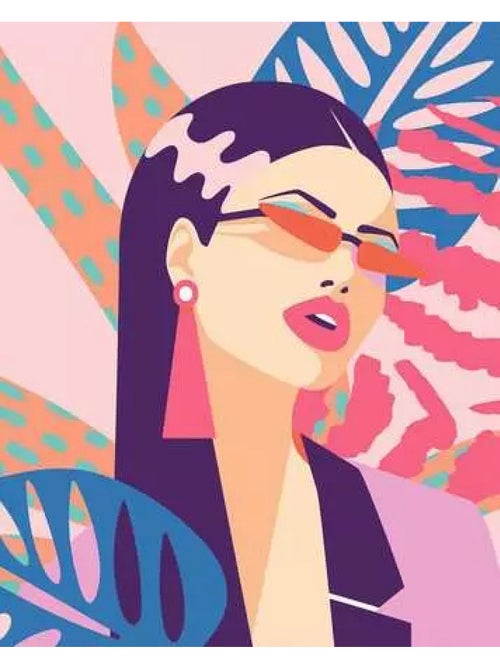 Creart - 24x30 cm - neon diva - Kiabi