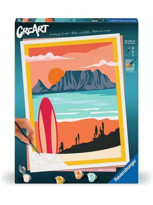 Creart - 30x40 cm peinture par numeros sunset - Kiabi