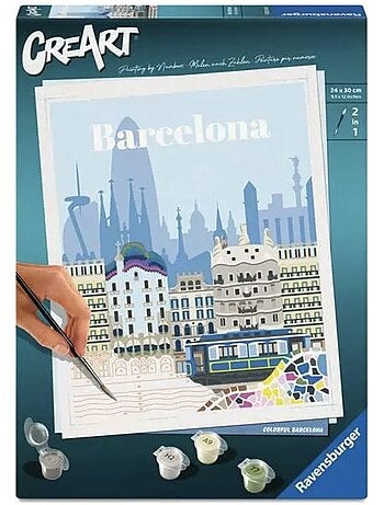 Creart adultes tendance - barcelone - 24x30 cm