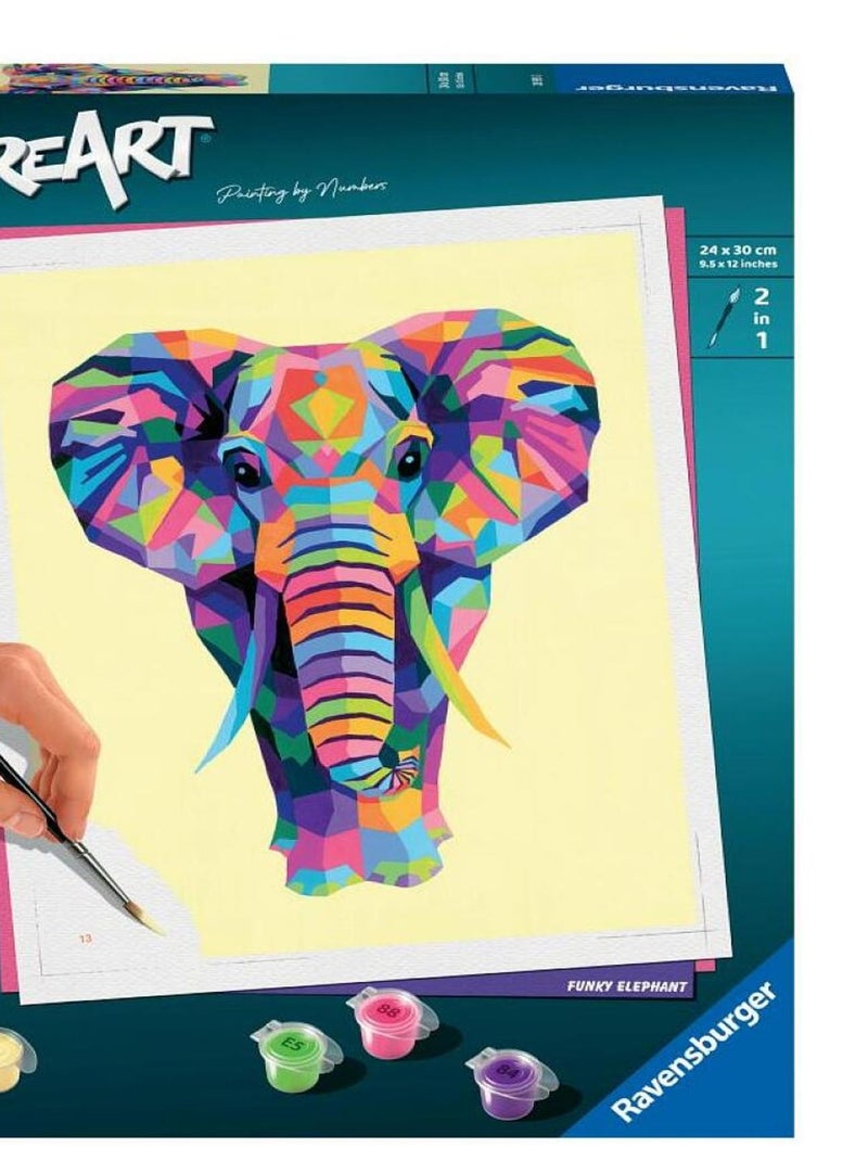 CreArt grand elephant Peinture au numero N/A - Kiabi