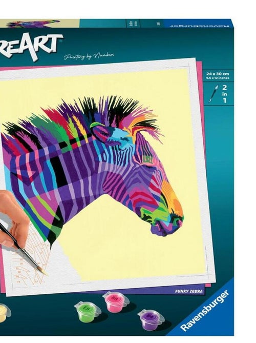 CreArt grand zebre Peinture au numero - Kiabi