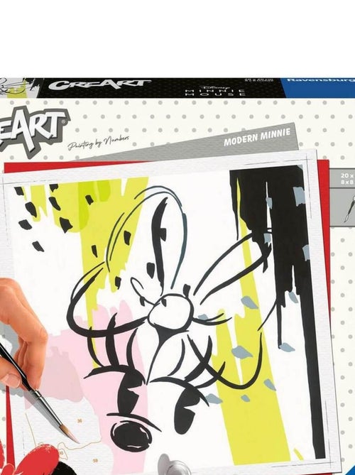 CreArt Peinture au numéro : Carré - Disney Minnie Mouse Modern - Kiabi