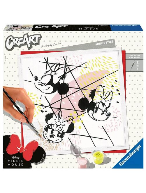 CreArt Peinture au numéro : Carré - Disney Minnie Mouse Style - Kiabi