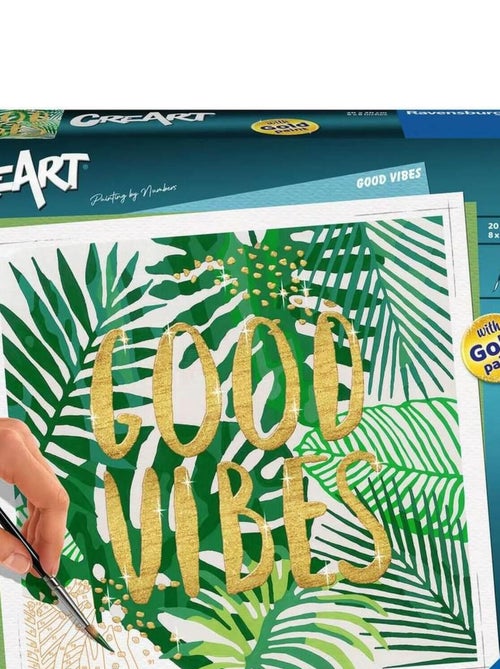CreArt Peinture au numéro : Carré - Good vibes - Kiabi
