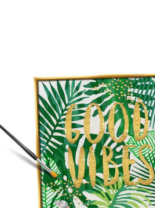 CreArt Peinture au numéro : Carré - Good vibes - Kiabi