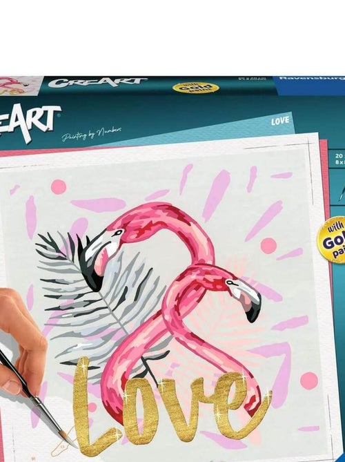 CreArt Peinture au numéro : Carré - Love - Kiabi