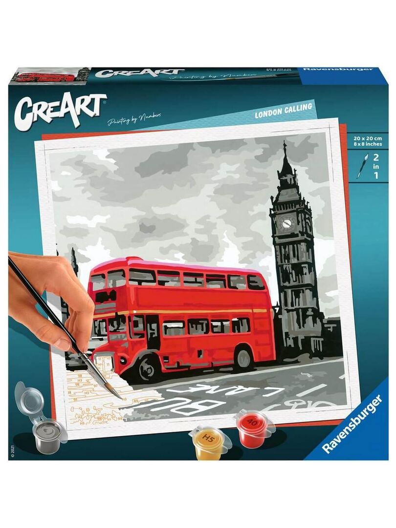 CreArt Peinture au numéro : Format Carré : Londres N/A - Kiabi