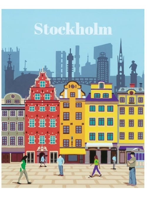 Creart stockholm 24x30 cm - peinture par numéros – dès 12 ans – ravensburger - 23520 - Kiabi