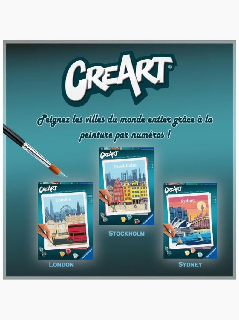 Creart stockholm 24x30 cm - peinture par numéros – dès 12 ans – ravensburger - 23520 N/A - Kiabi