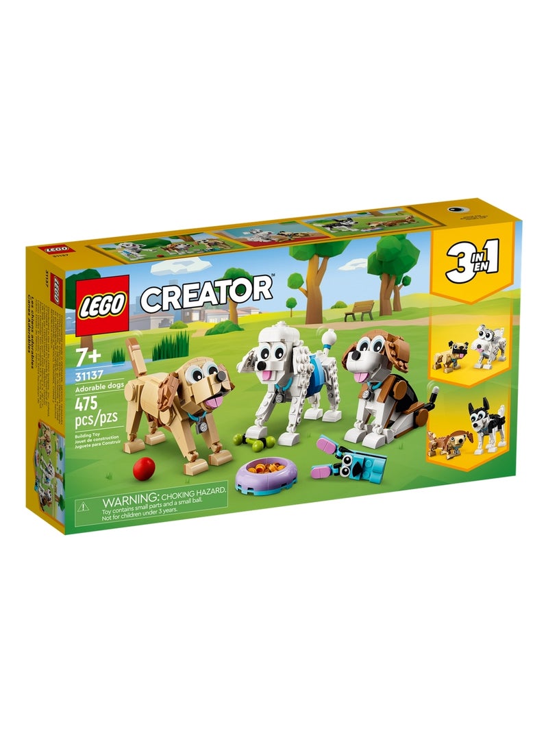 Creator 3 en 1 Adorables chiens Multicolore - Kiabi
