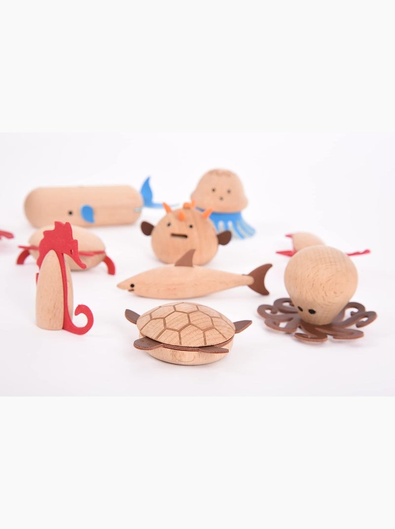 Créatures marines en bois Beige - Kiabi