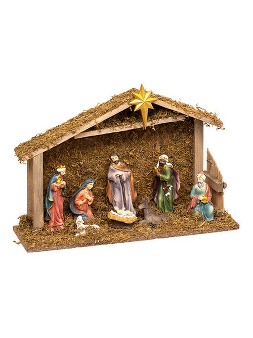 Crèche de Noël 8 santons - Kiabi