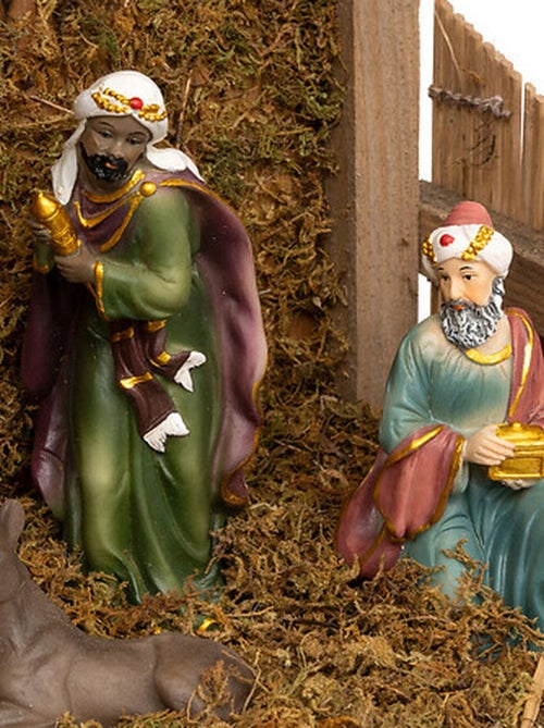 Crèche de Noël 8 santons - Kiabi