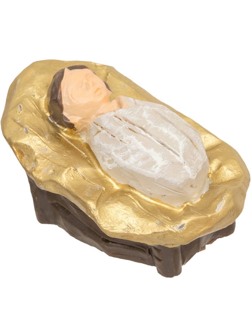 Crèche de noël avec 7 santons 30 x 18 cm résine vera Transparent - Kiabi