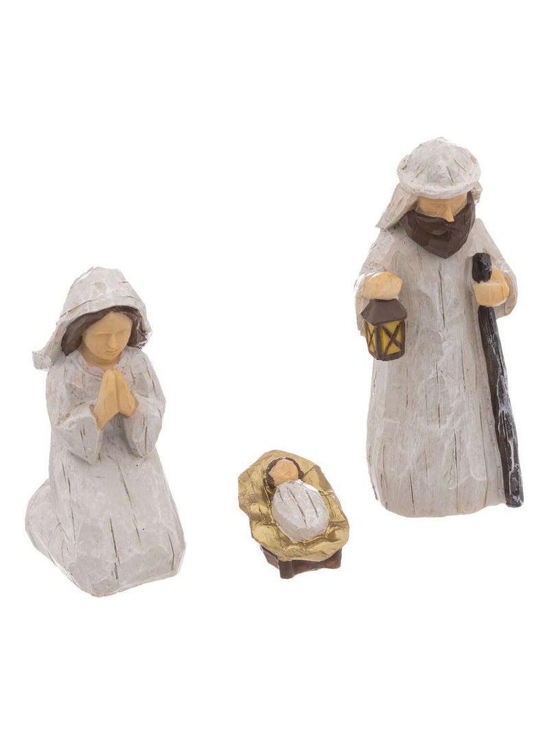 Crèche de Noël en bois Beige - Kiabi