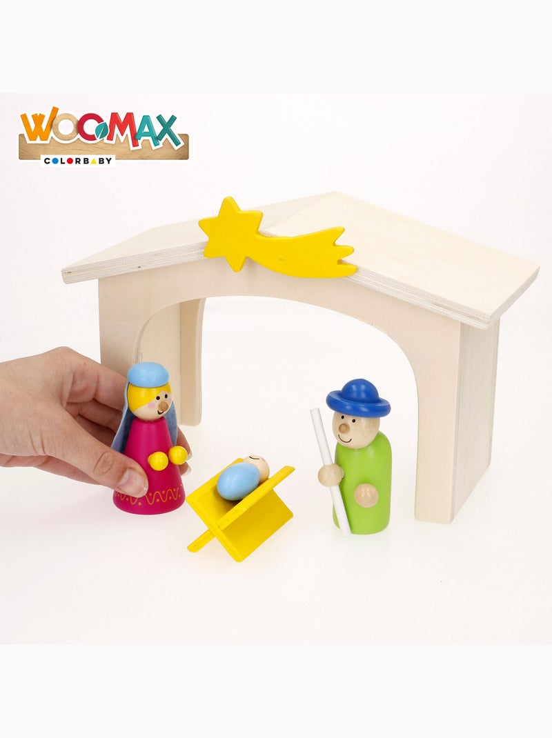 Crèche en bois 11 pièces WOOMAX N/A - Kiabi