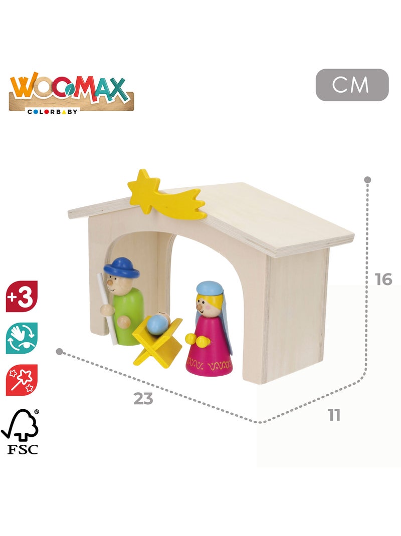 Crèche en bois 11 pièces WOOMAX N/A - Kiabi