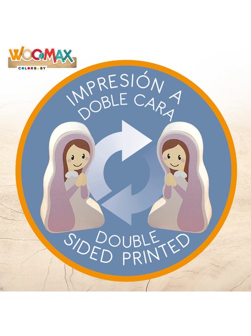 Crèche en bois 14 pièces WOOMAX - Kiabi