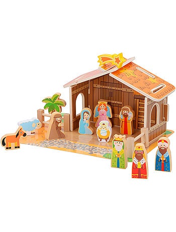 Crèche en bois 20 pièces woomax